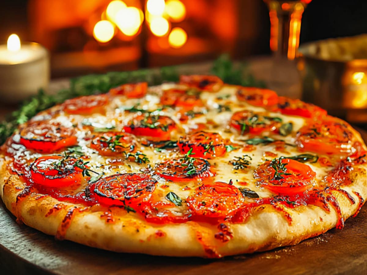 Pizza da primeira noite de casados